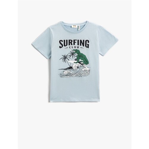 Koton T-Shirt - Blue - Regular Slike