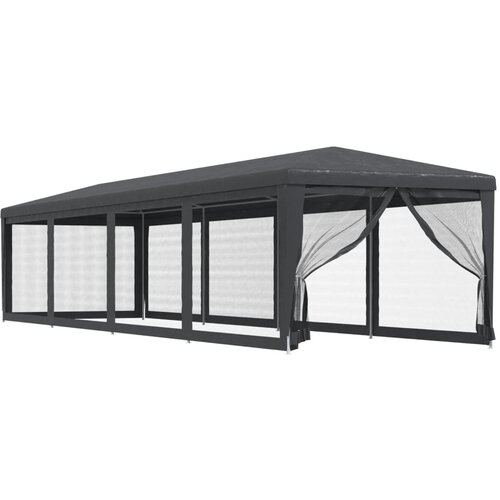 vidaXL Vrtni &scaron;otor z 10 mrežastimi stranicami antracit 3x12 m HDPE Cene