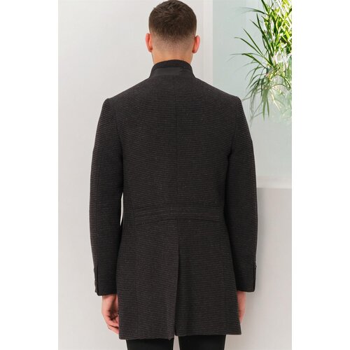 Dewberry PLT8367 MEN'S COAT-STRAIGHT LIGHT ANTHRACITE Cene