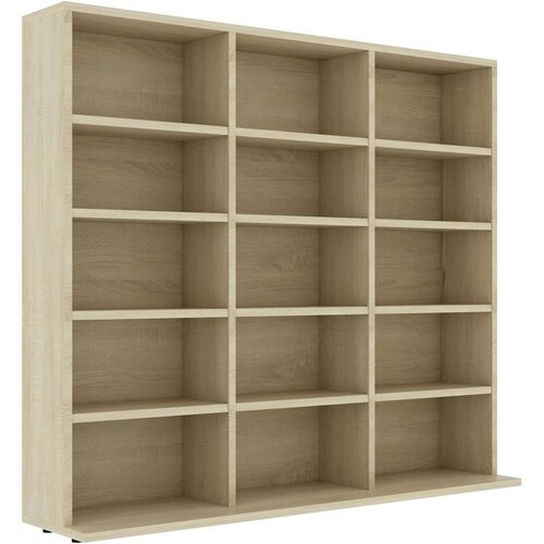  za CD-ove boja hrasta 100x23x89,5 cm konstruirano drvo Slike