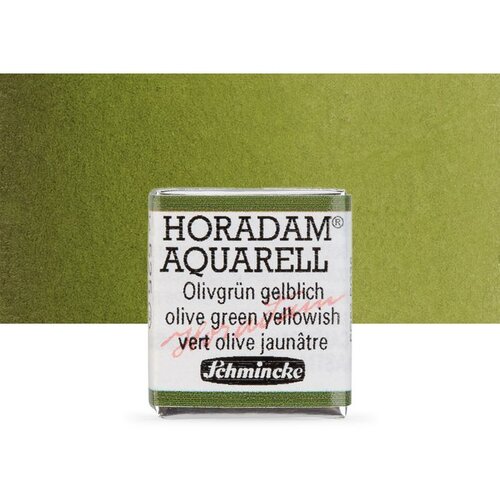  Akvarel boje Schmincke Horadam pola posudice | 525 Olive Green Yellowish Slike