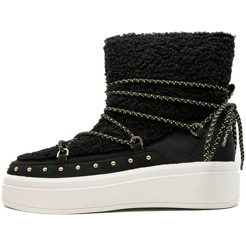 &amp;Scaron;kornji Boot Con Stringhe Črna Slike