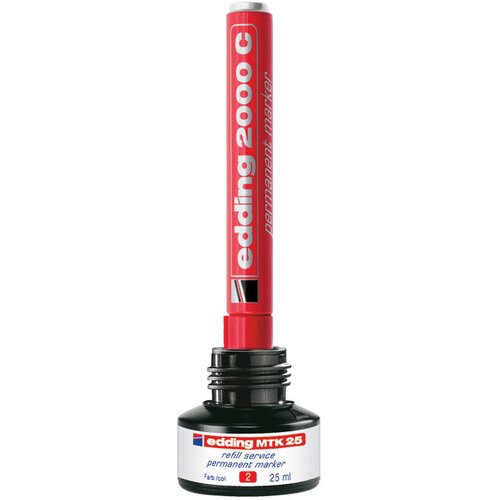  TINTA ZA MARKER PERMANENTNI 25ML EDDING MTK25 CRVENA Slike
