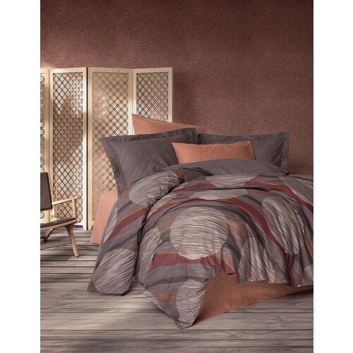 Lessentiel Maison komplet posteljine fluss, 200x220 cm, braon Cene