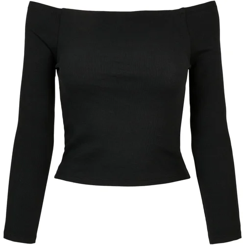 UC Ladies Women's shoulderless long sleeve black