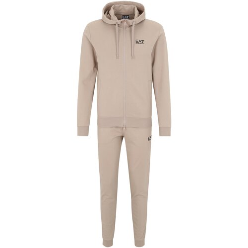 Ea7 Emporio Armani Jogging komplet bež / crna Slike