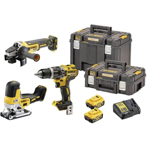 Dewalt DCK329P2T set aku alata DCD796 + DCG405 + DCS335, 2x 5,0 Ah i punjač u TSTAK koferu - U DOLASKU - Cijene