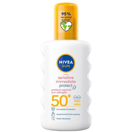 Nivea sun sensitive protect sun-allergy SPF50 sprej za za&amp;scaron;čito pred soncem za občutljivo kožo 200 ml Slike