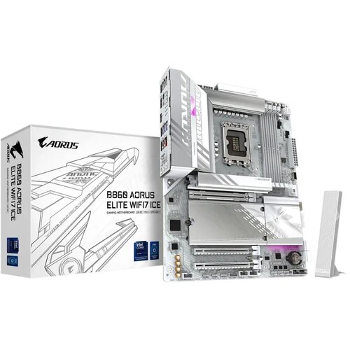 Gigabyte B860 A ELITE WF7 ICE motherboard socket AM5 Slike