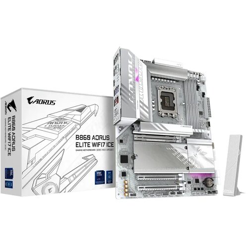 Gigabyte B860 AORUS ELITE WF7 ICE, DDR5, SATA3, USB4, DP, Wi-Fi 7, LGA1851 ATX Cene