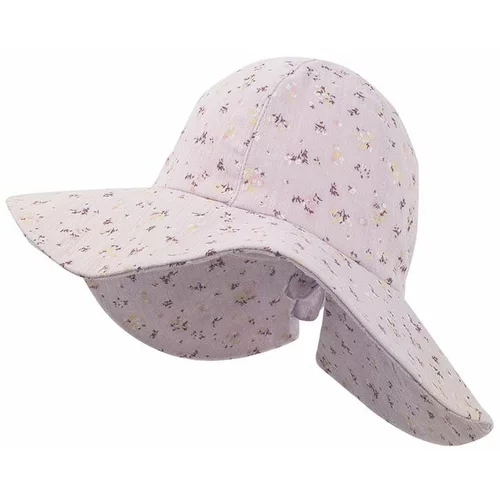 Jamiks Otroški bombažni klobuk MAFIFI vijolična barva