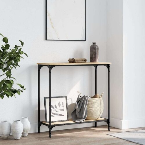  Konzolni stol boja hrasta 75 x 30 5 x 75 cm konstruirano drvo Cene