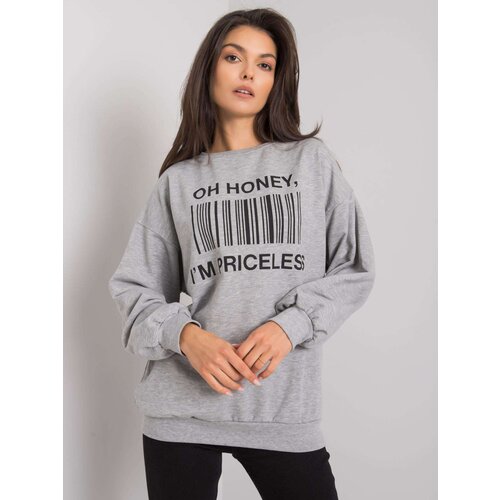 Ex moda Sweatshirt-EM-BL-536/1U.84P-grey Slike