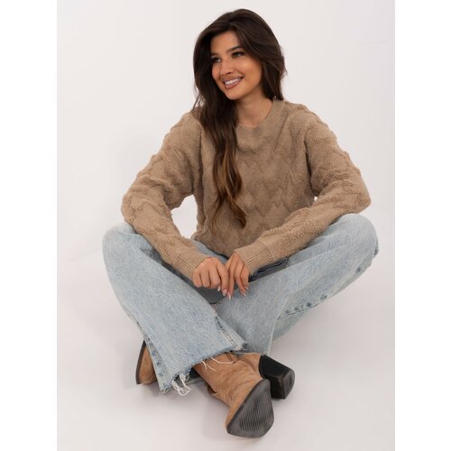 Wool Fashion Italia Sweater-AT-SW-2361.61-dark beige Slike