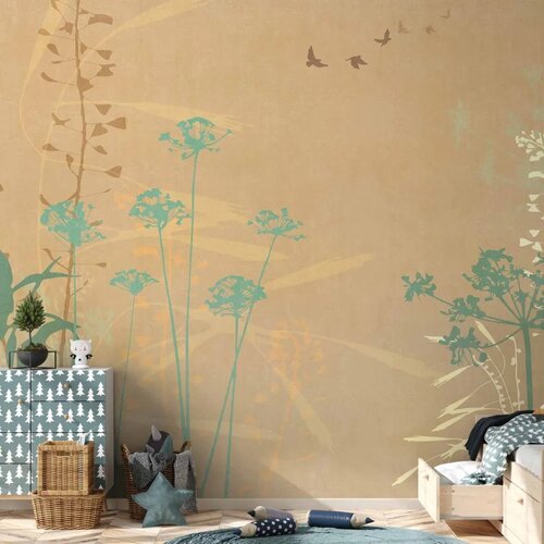  Foto tapeta - Bird in the Meadow 200x140 Vodootporna Slike