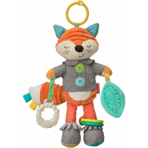 Infantino Hanging Toy Fox with Activities viseća igračka kontrastnih boja 1 kom