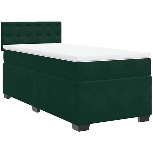 Box spring krevet s madracem tamnozeleni 100x200 cm bar&amp;scaron;unasti Slike