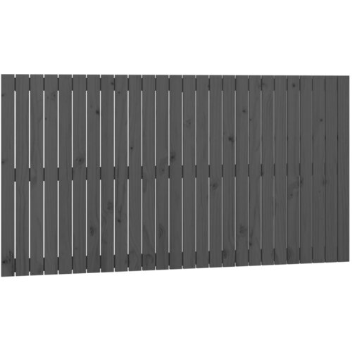 Maison Chic stensko posteljno vzglavje - vzglavna omarica - nočna omarica sivo 166x3x90 cm trdna borovina, (21706853) Cene