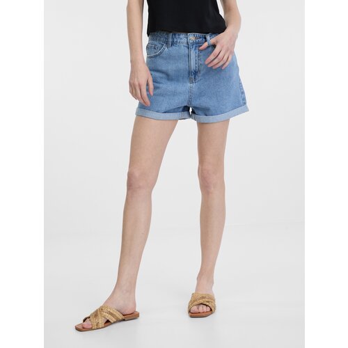 Orsay Light Blue Women&amp;#039;s Denim Shorts - Women&amp;#039;s Slike