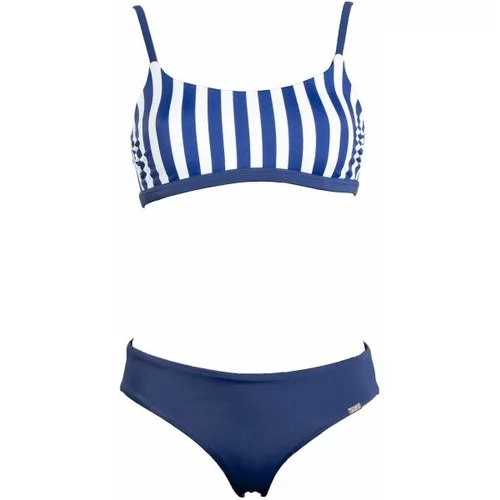 Axis WOMEN'S SWIMWEAR STRIPE Ženski dvodijelni kupaći kostim, tamno plava, veličina