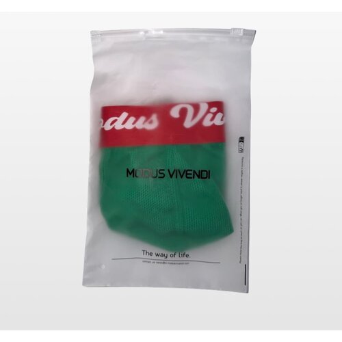 Modus vivendi sportski jockstrap u zelenoj boji sa crvenim pojasom Slike