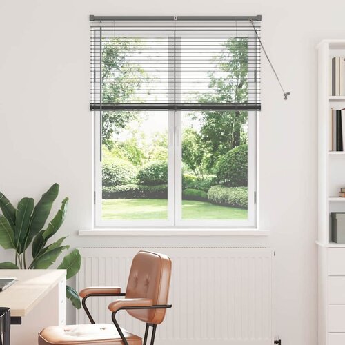 vidaXL Zavjesa za prozor sa zavjesama Ostalo Tamnosiva 105 x 130 cm Aluminij Cijene