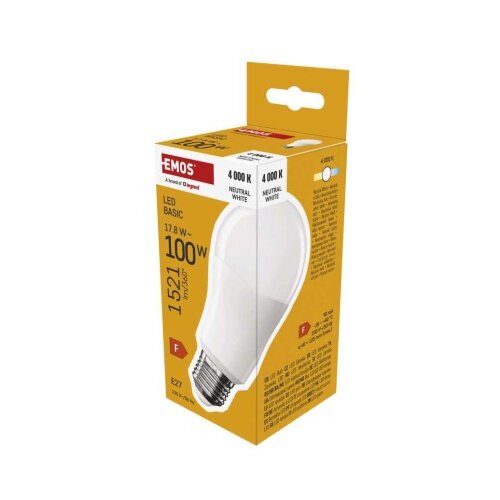  LED žarnica Basic A60 / E27 / 17,8 W (100 W) / 1521 lm / Nevtralna bela Cene