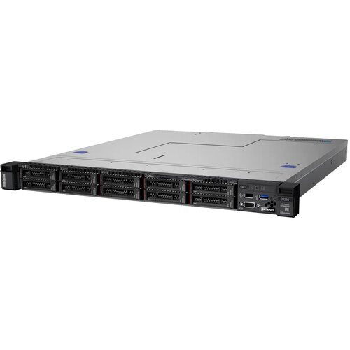 Lenovo Server ThinkSystem SR250, Xeon E-2224 4C, 48 GB, 3.5 x 4, XClarity Enterprise, 300 W, Sivi Slike