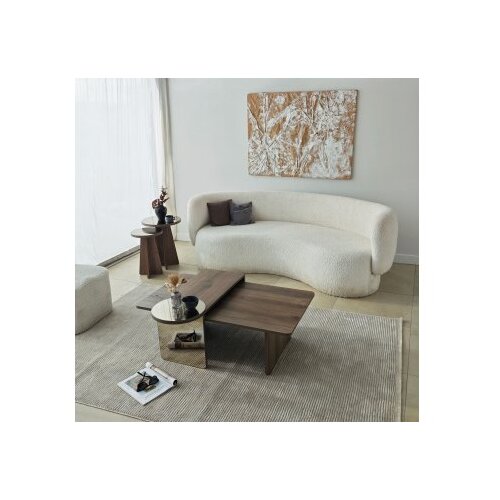 Hanah home Set stočića za kafu Luna 4 Bronzie Orah Slike