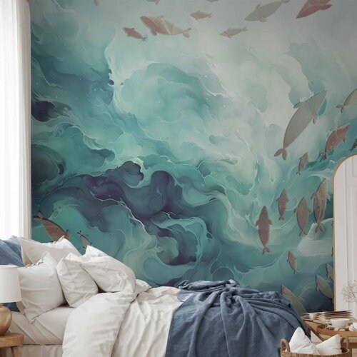  Foto tapeta - Fish in the ocean 500x350 Premium Slike