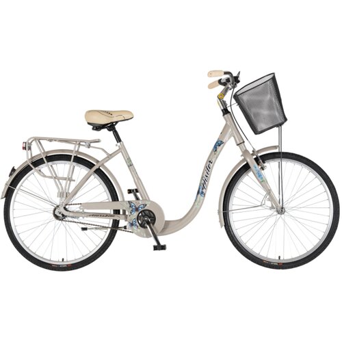 Visitor bicikl fashion butterfly 26" alu 17" v-brake kontra quanda 155-178cm (s/m) sivi perla 1262104 Cene