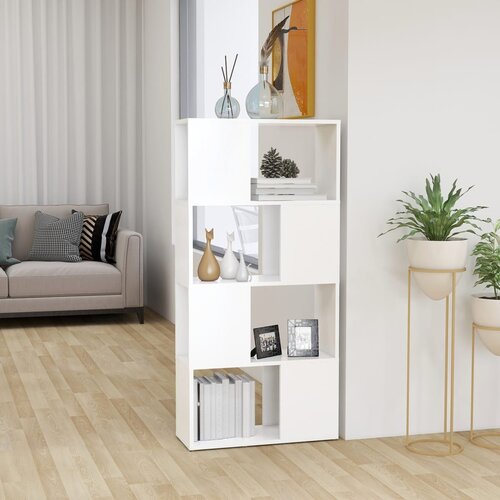 vidaXL Ormarić za knjige / pregrada bijeli 60 x 24 x 124,5 cm iverica Cijene