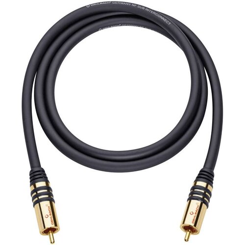 Oehlbach cinch avdio priključni kabel [1x moški cinch konektor - 1x moški cinch konektor] 1.00 m črna pozlačeni konektorji NF Sub, (20432009) Cene