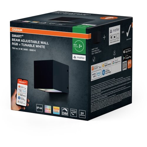 Osram LED RGBW prigu&amp;scaron;iva spolja&amp;scaron;nja zidna svetiljka SMART+ BEAM LED/8W/230V IP44 Wi-Fi Slike