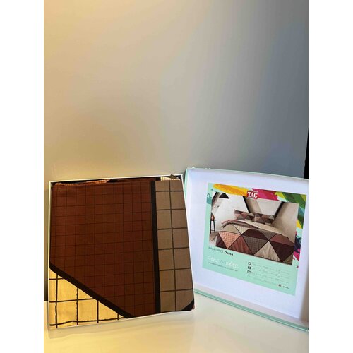 Tac Set posteljine Delta, 100x200cm, Braon-bež Cene