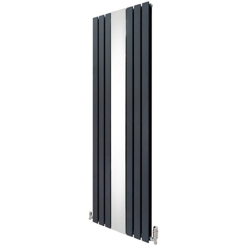 Monster radiator in ventili z ravnim ogledalom - 1800 mm x 565 mm - antracitno siva, (21569755) Cene