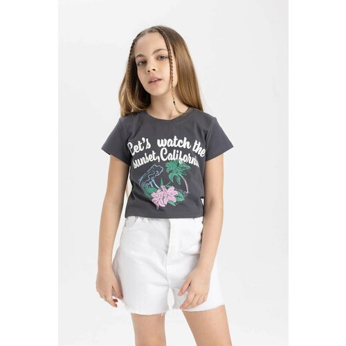 Defacto Girl Printed Short Sleeve T-Shirt Slike