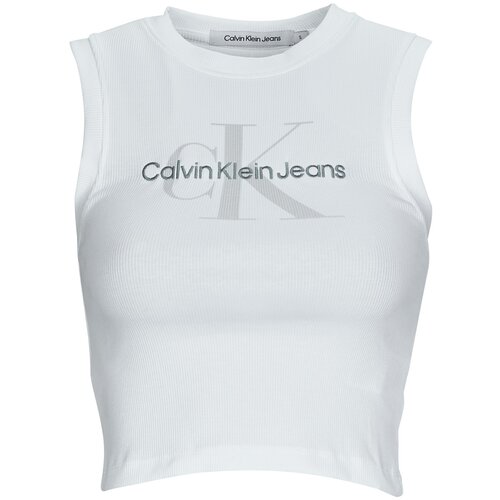 Calvin Klein Jeans ARCHIVAL MONOLOGO RIB TANK TOP Bijela Slike