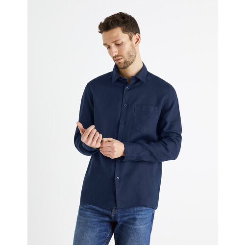 Celio Linen Shirt Baflax - Men Slike