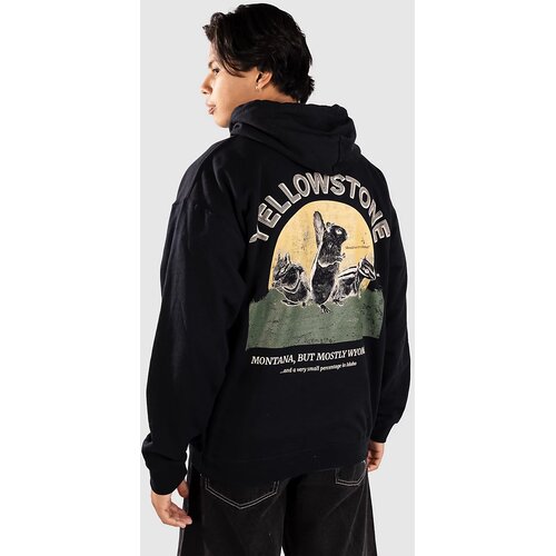 Dravus Yellowstone Pulover s kapuco black Slike