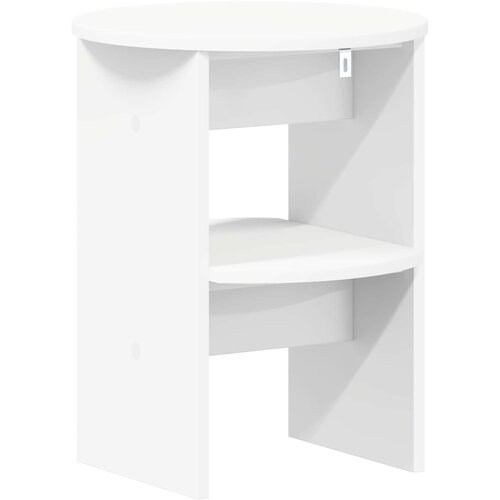  Pomoćni ormarić 2 pcs Bijeli &amp;Oslash;40 x 50 cm Konstrukcijsko drvo Slike