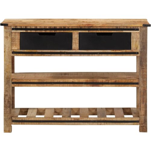 Maison Chic konzolna miza - miza ob steni 100&amp;times;35&amp;times;75 trden mangov les, (21786327) Slike