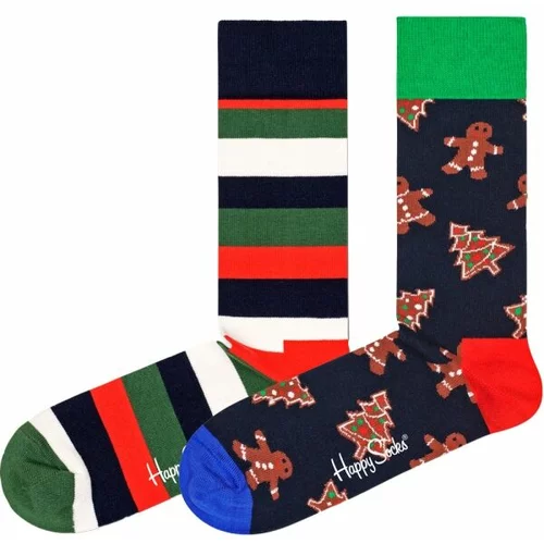 Happy Socks GINGERBREAD COOKIES GIFT SET 2P Klasične čarape, mix, veličina