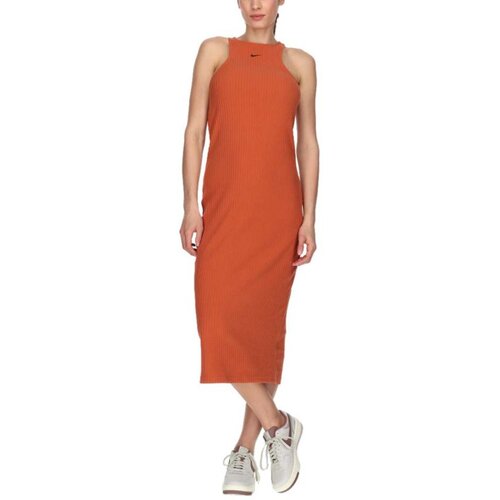 Nike ženska w nsw nk chll knt rib midi drs FN3679-825 Cene