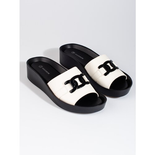 SHELOVET White women&amp;#039;s platform flip-flops Slike