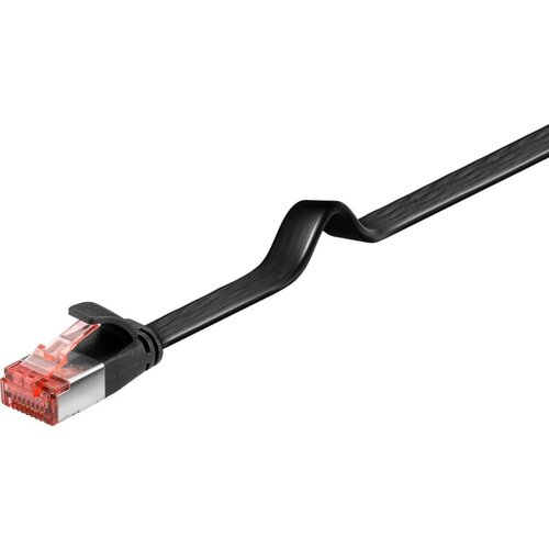 Goobay Wentronic Flachkabel U/FTP Cat6, črno, 5m, 94235, (20786912) Cene