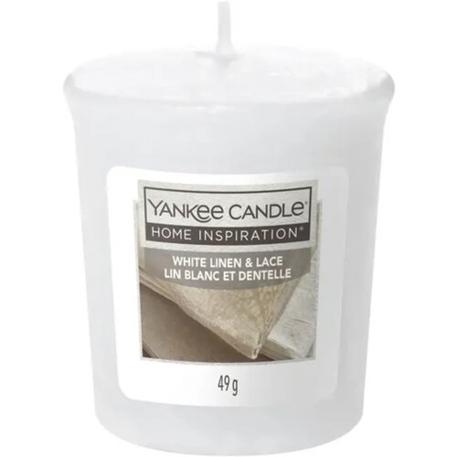 Yankee Candle Home Inspiration Samplers Votivkerze White Linen & Lace - 1 kos Cene