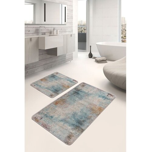 Mila Home Modre/sive kopalni&amp;scaron;ke preproge v kompletu 2 ks 60x100 cm &amp;ndash; Slike
