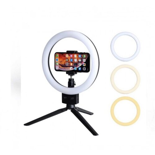  LED Ring Lamp 12" RGB with stand Cene