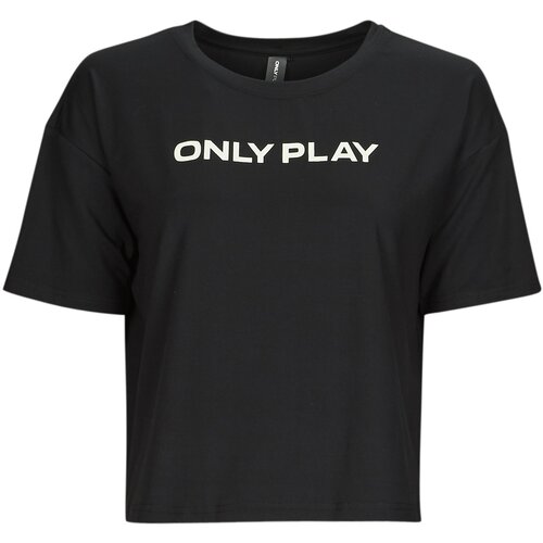 Only Play Majice s kratkimi rokavi ONPFONT LOGO SHORT SS TRAIN TEE Črna Slike
